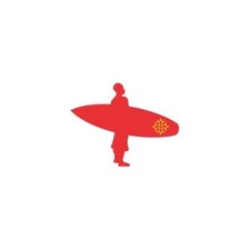 Surfeur croix occitane