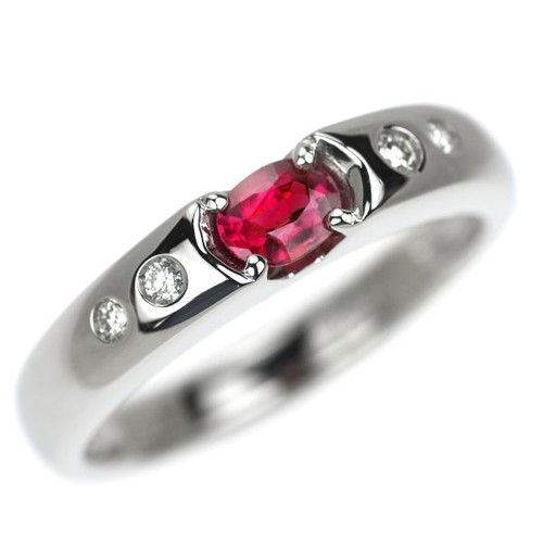 Bague diamant rubis sang - , de