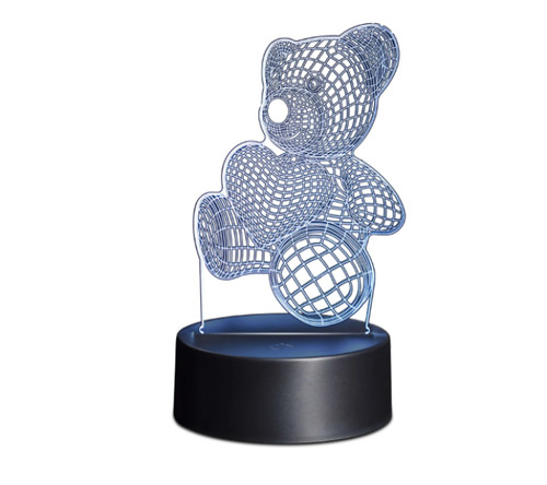 Lampe led ours multicolore - 3d,