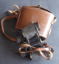 JUMELLES D'OFFICIER HUET trinotor 8X30 + ETUI 86998 ww2 binoculars French army