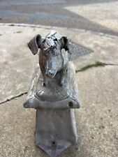 Ancien cochon en zinc art populaire / épi de faitage fin 19 ème