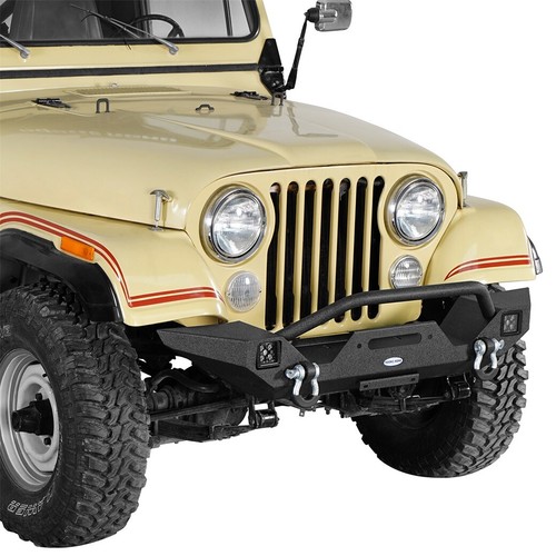 Front bumper winch - bumper, plate