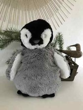 10⚜️ Peluche Doudou Range Pyjama Pingouin Etam Gris