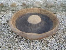 Ancienne panière panier à pain miche en osier de boulanger déco chalet Savoie