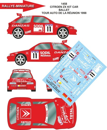 Decals ref 1458 citroen - ref,