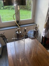 2 suspensions lumineuses verre