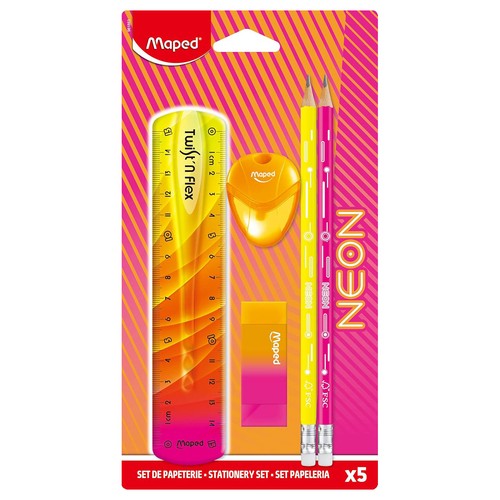 Maped fluo papeterie set - maped,