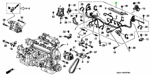 Faisceau câbles moteur oem - moteur,
