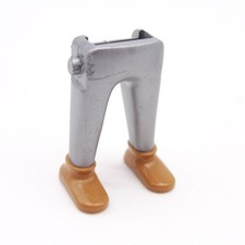 40149 Playmobil Paire de Jambes Gris Argent Chaussures Médiévales Marron
