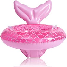 Bouee Bebe, Rose Bouet Piscine Bébé, PVC Bouee Piscine Enfant avec Bébé Siège de
