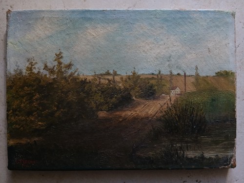 Tableau ancien huile sur - tableau,