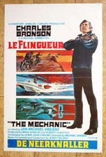 THE MECHANIC Charles Bronson original belgian movie poster '72