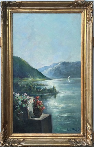 Antique original oil painting - antique,
