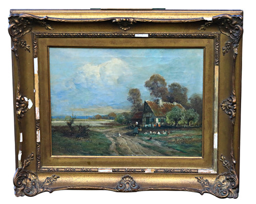Maison campagne avec poules - de,