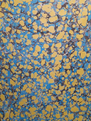 Papier marbré cuve de - papier,