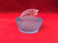 Ancien saleron double en verre