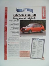 CARTE FICHE AUTO CITROEN VISA