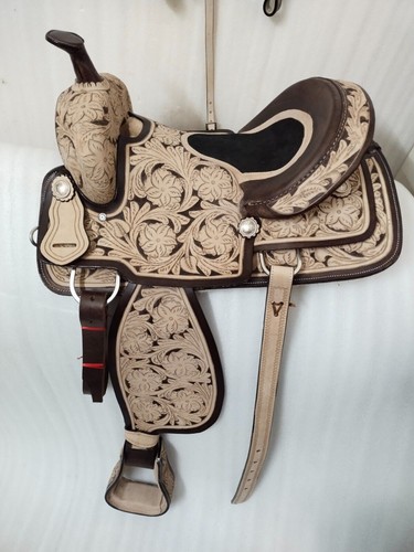Selle western leather barrel - leather,