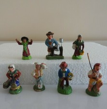 7 anciens Santon Provence 4cm