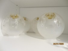 Lot de 4 globes en verre pour