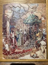 puzzle bois ancien (1915) "Scènes arabes" 63pcs COMPLET