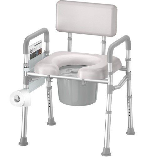 Bedside commode toilet padded - bedside,