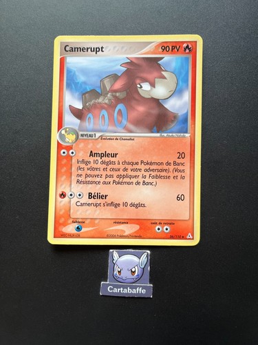 Carte pokémon camerupt - pokémon, 36/110