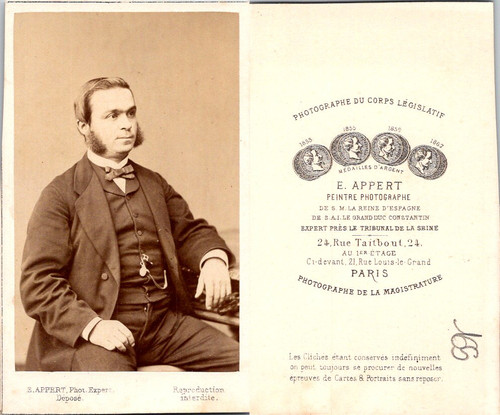 Cdv appert paris thiroux - cdv, appert,