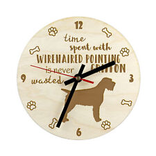 Griffon Korthals horloge en contreplaqué plus grand Art-Dog