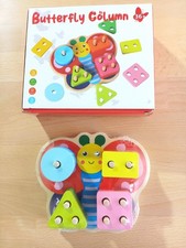 Puzzle en bois papillon type Montessori 100% neuf