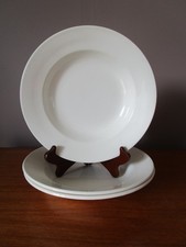 3 Assiettes creuses blanches