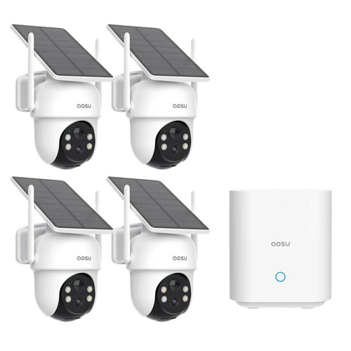 Aosu solar security cameras - security,