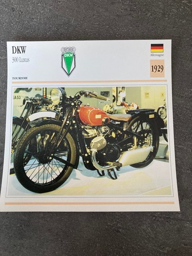Carte fiche moto collection - fiche,