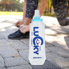 Gourde souple anti-fuite pliable de 500 ml pour homme et femme, idéale pour