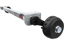 Essieu freiné KNOTT VGB13 pour remorque bateau 1350kg 1700mm 2200mm 5x112