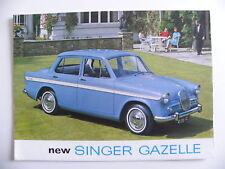 Brochure anglaise SINGER  new SINGER GAZELLE