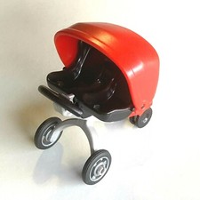 PLAYMOBIL * ENFANTS * Poussette Double Jumeaux Rouge & Noire 5573