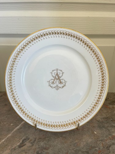 Assiette plate doré - assiette,