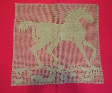 Collection cheval, décoration textile en jute , statue de cheval . Création.