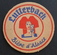 Sous-bock bière LUTTERBACH Alsace brasserie beermat 13