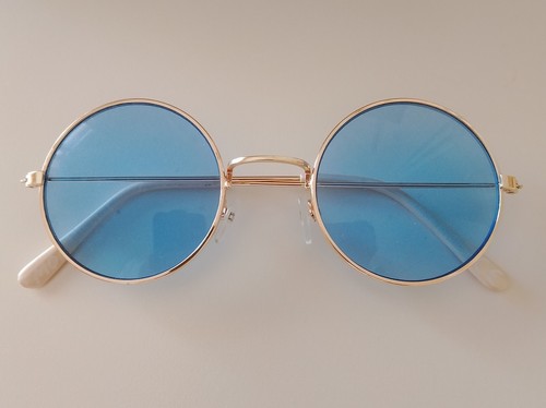 Lunettes rondes verres bleus - rondes,