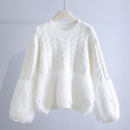 Femme épais haut pull doux - Épais,