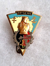 Un insigne militaire  " 34°