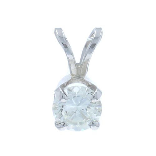 Pendentif solitaire or - en,