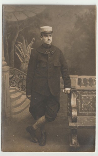 Carte photo poilu - carte, du