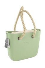 Sac O BAG Mini Pour Femmes OS Vert Clair Avec Sac Intérieur À Double Poignées