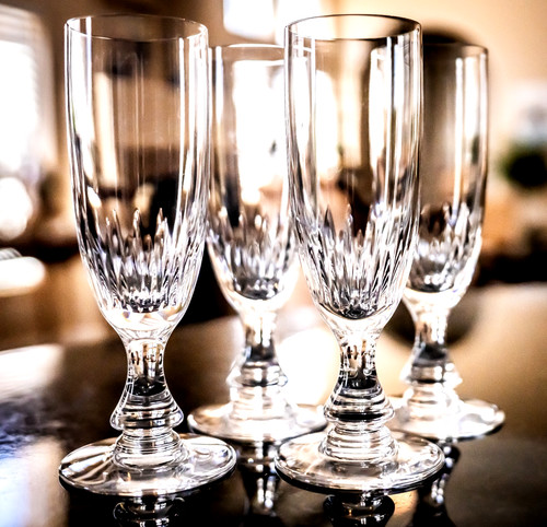 Set baccarat cut crystal - set,