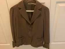 Vtg Max Studio Brown 3 Button