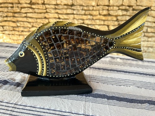 Sculpture poisson vintage