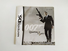 Notice James Bond 007 Quantum of Solace Nintendo DS